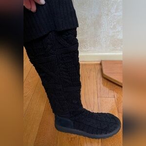 Women's UGG Over-the-Knee Twisted Cable Boots Sz 8